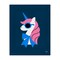 Stupell Industries Stylish Unicorn in Sunglasses Canvas Wall Art Design by Jessica Beck